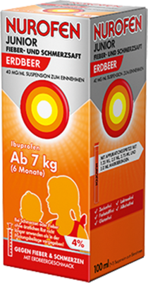 NUROFEN Junior Fieber-u.Schmerzsaft Erdbe.40 mg/ml